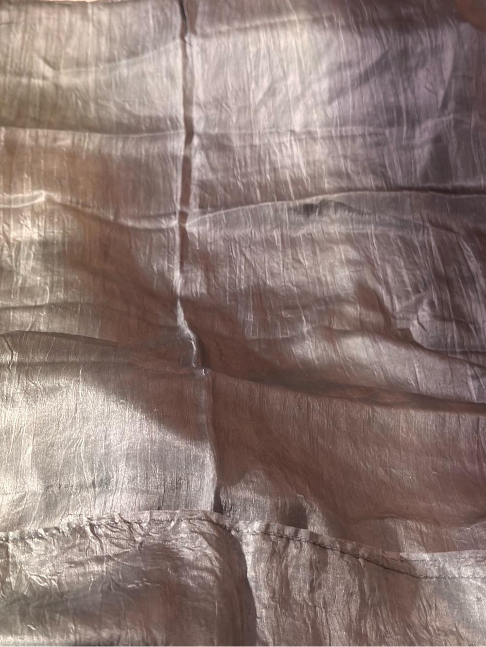 Light Taupe Shimmery Women's Scarf - Elegant Wrap